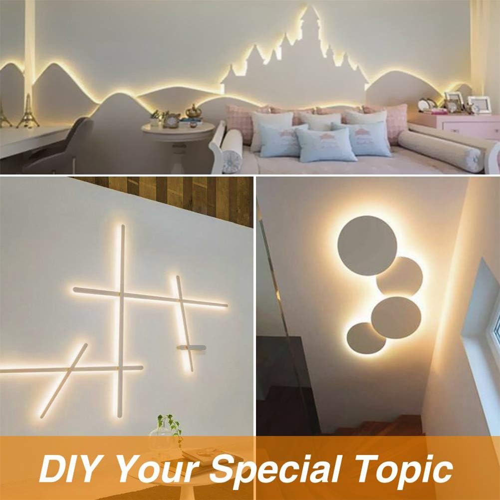 Best 12v 16.4ft/5m LED 3000K Warm White Light Strips for Bedroom