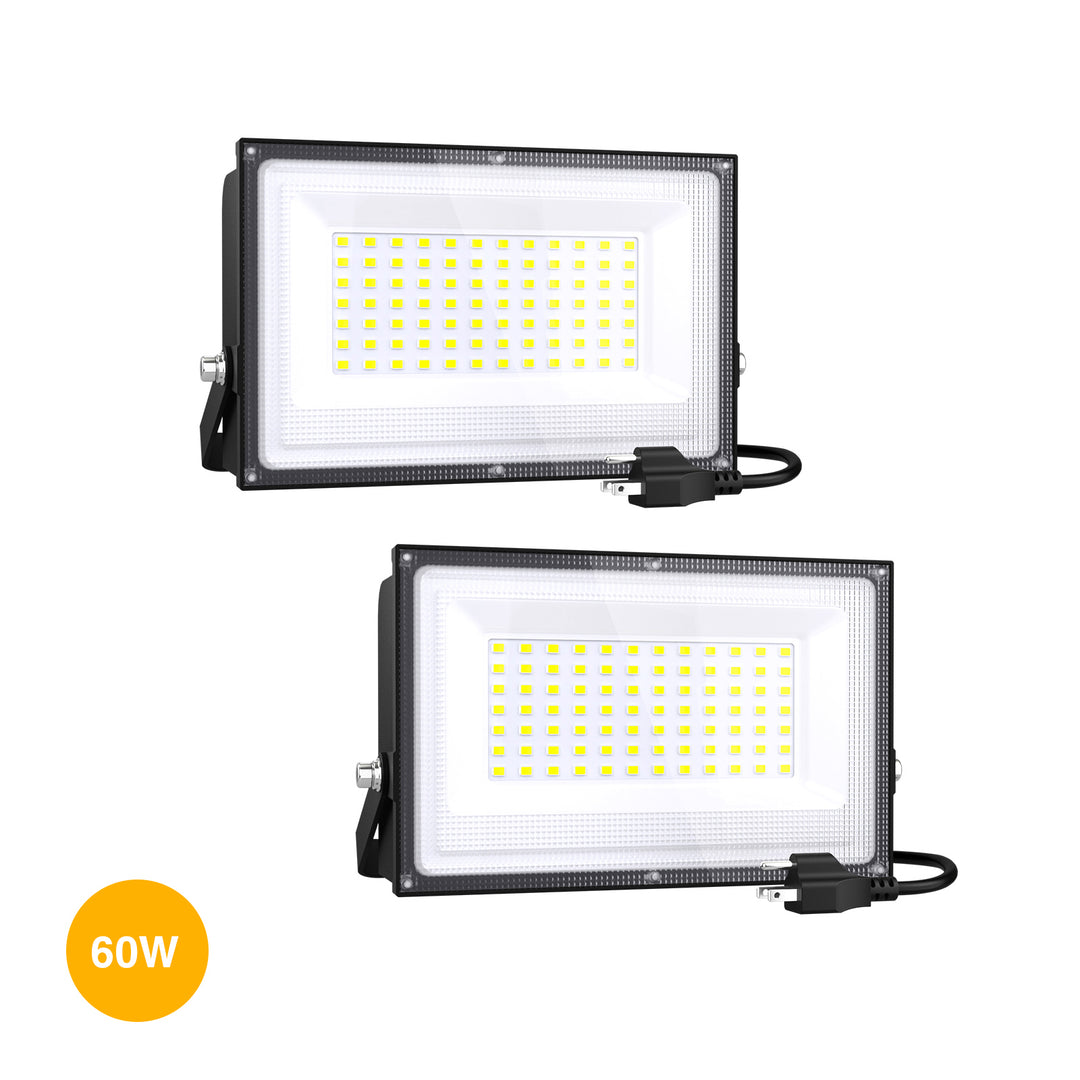 Onforu 60W 6000lm LED Outdoor Lights 2 Packs