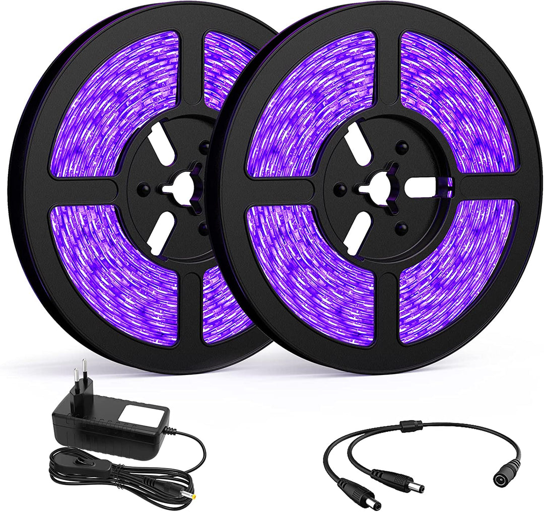 Onforu 10M LED Black Light Strip for EU Plug