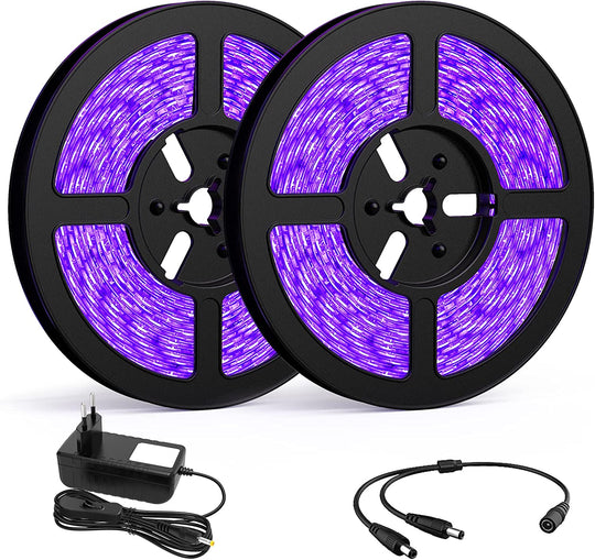 Onforu 10M LED Black Light Strip for EU Plug