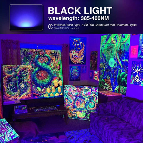 200W Powerful UV Black Light LED Light Fixtures for Poster