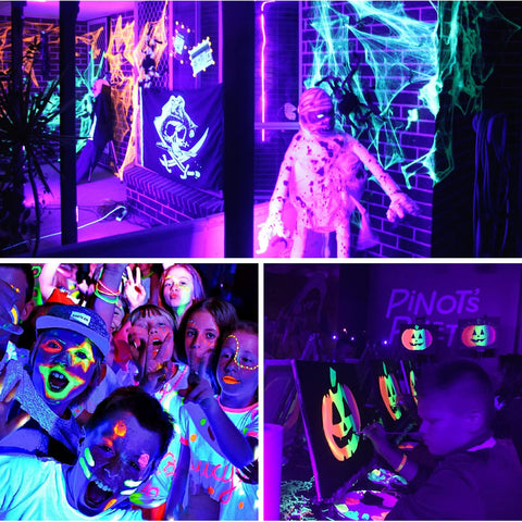 Glow Party Black Light LED Light Fixtures for Birthday