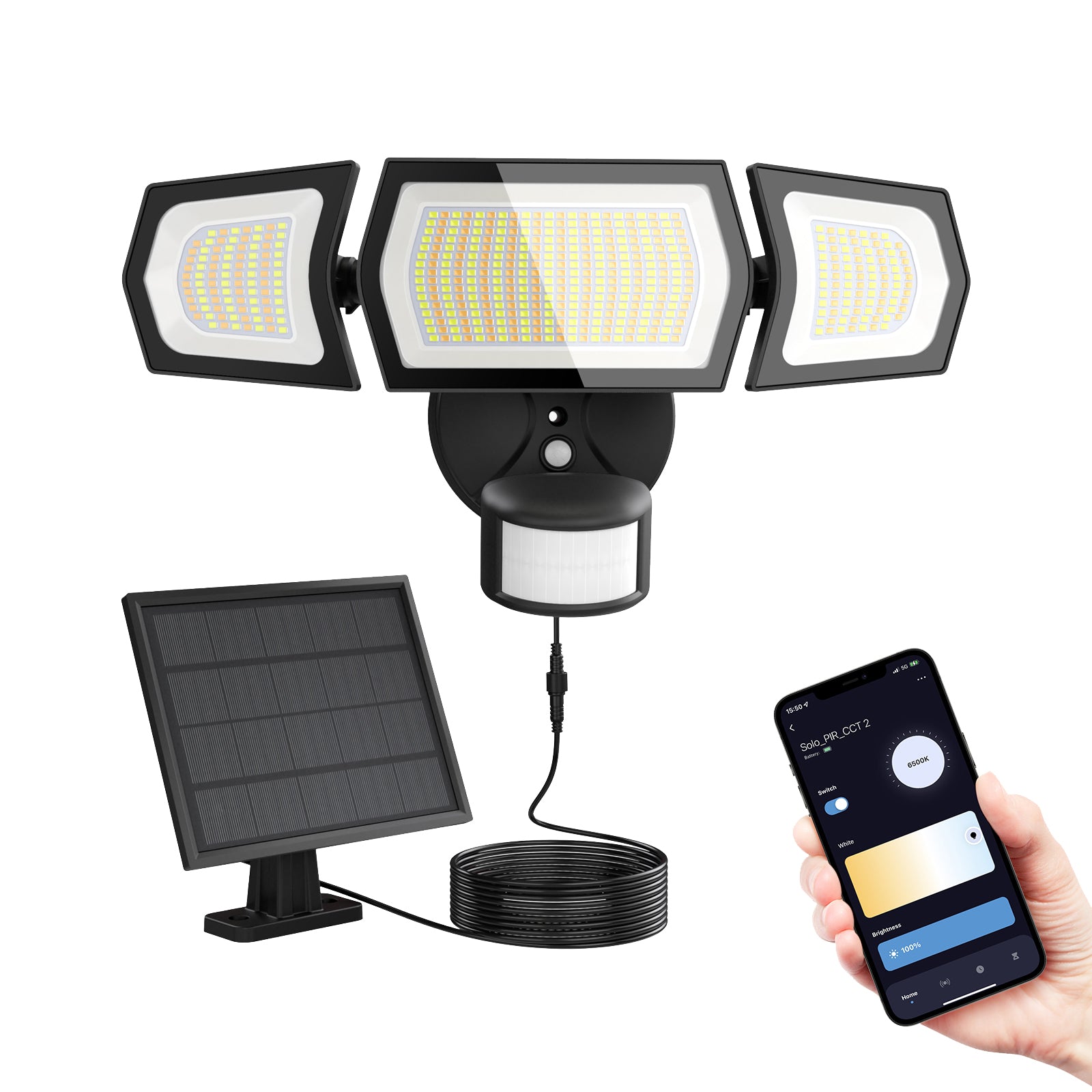 Solar Street Light 40 Watt LED Chip Owl Series Motion Sensor - TTASLM4