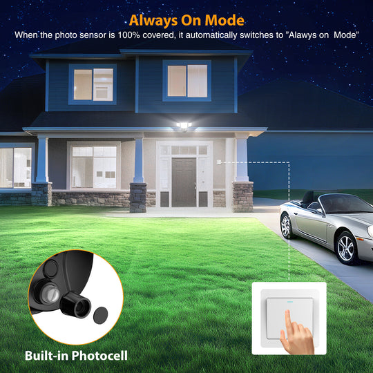 Onforu 90W LED Dusk to Dawn Security Lights Outdoor