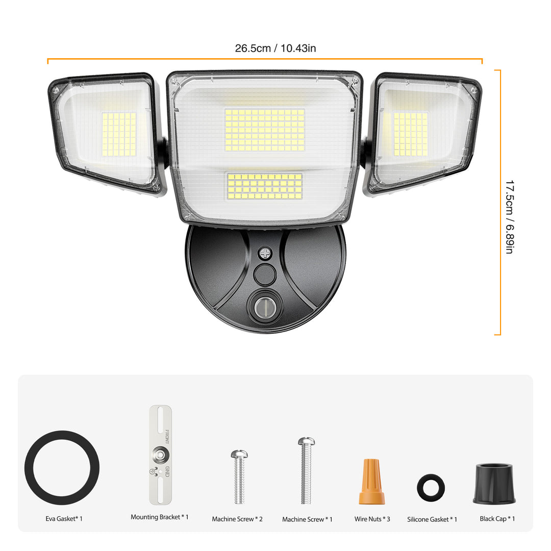 Onforu 90W LED Dusk to Dawn Security Lights Outdoor