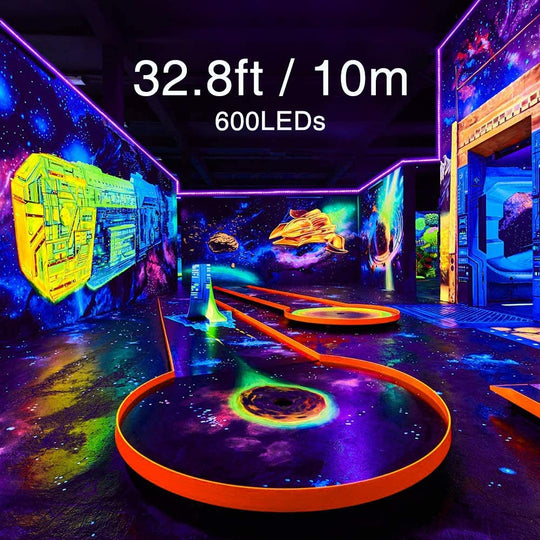 Onforu 10M LED Black Light Strip for EU Plug