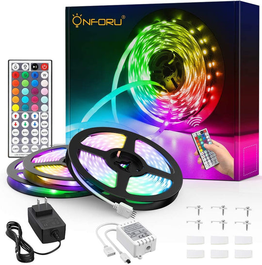 Onforu 50ft RGB LED Strip Lights with Remote