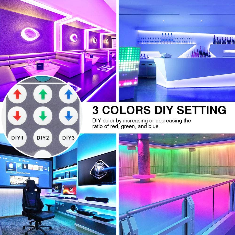 Onforu 66ft RGB LED Strip Lights with Remote