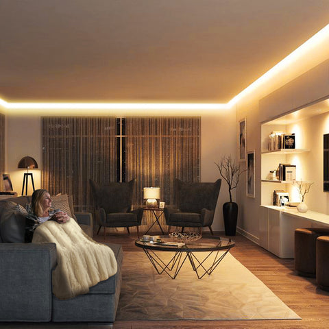 32.8ft 5M Warm White 3000k 12v LED Strip Lights for Bedroom
