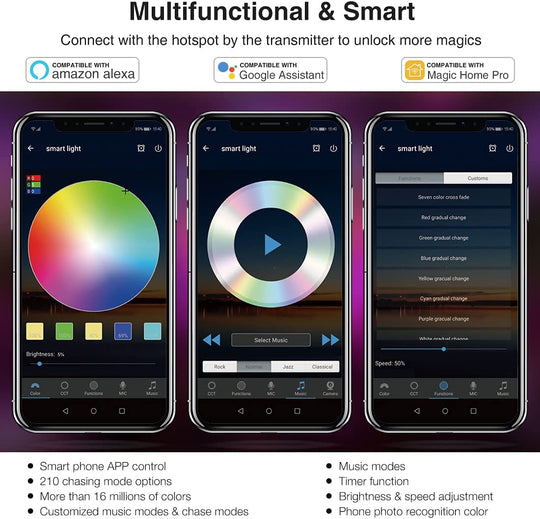 Onforu 49.2ft Smart WiFi LED Light Strip