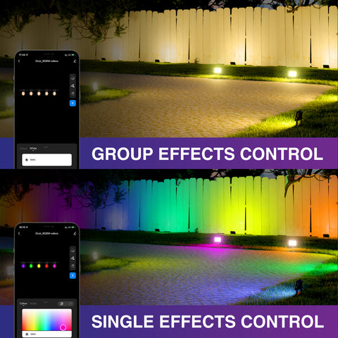 Outdoor Decoration Colorful RGBW LED Uplights Group Control