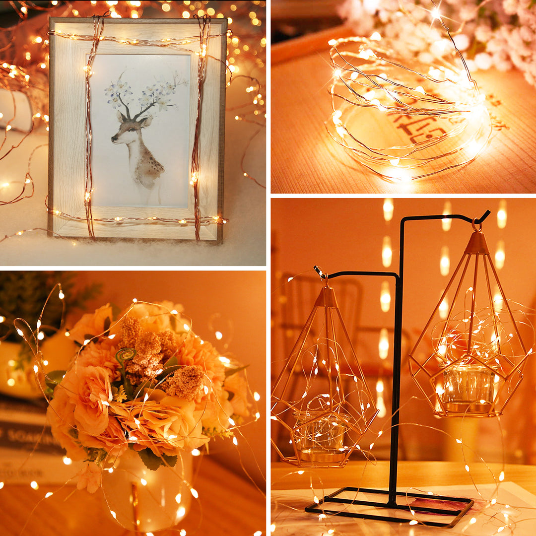 Orange LED Mini Fairy Light Battery Operated for Decoration