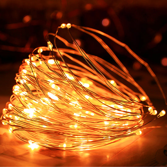 Orange LED Mini Fairy Light Battery Operated