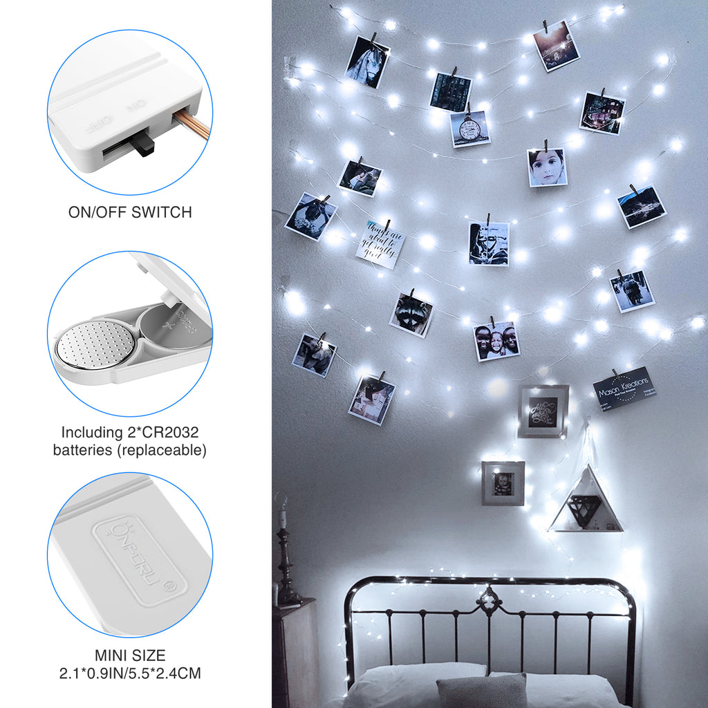 Daylight White Battery Operated LED Mini Fairy Light for Bedroom