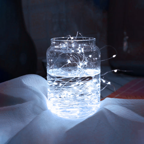 Daylight White Battery Operated LED Mini Fairy Light Waterproof