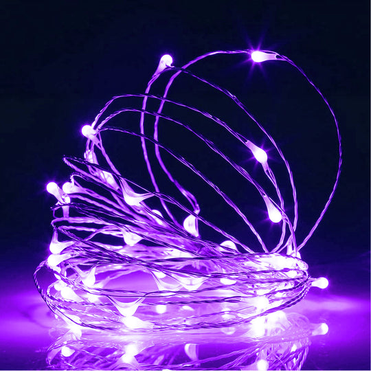 Purple Battery Operated LED Light Mini