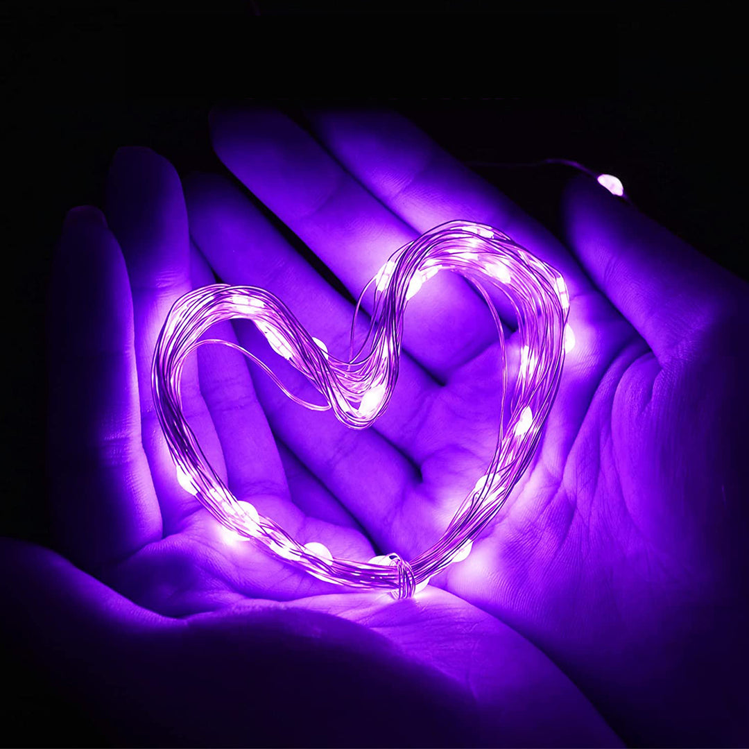 Purple Battery Operated LED Light Mini Flexible