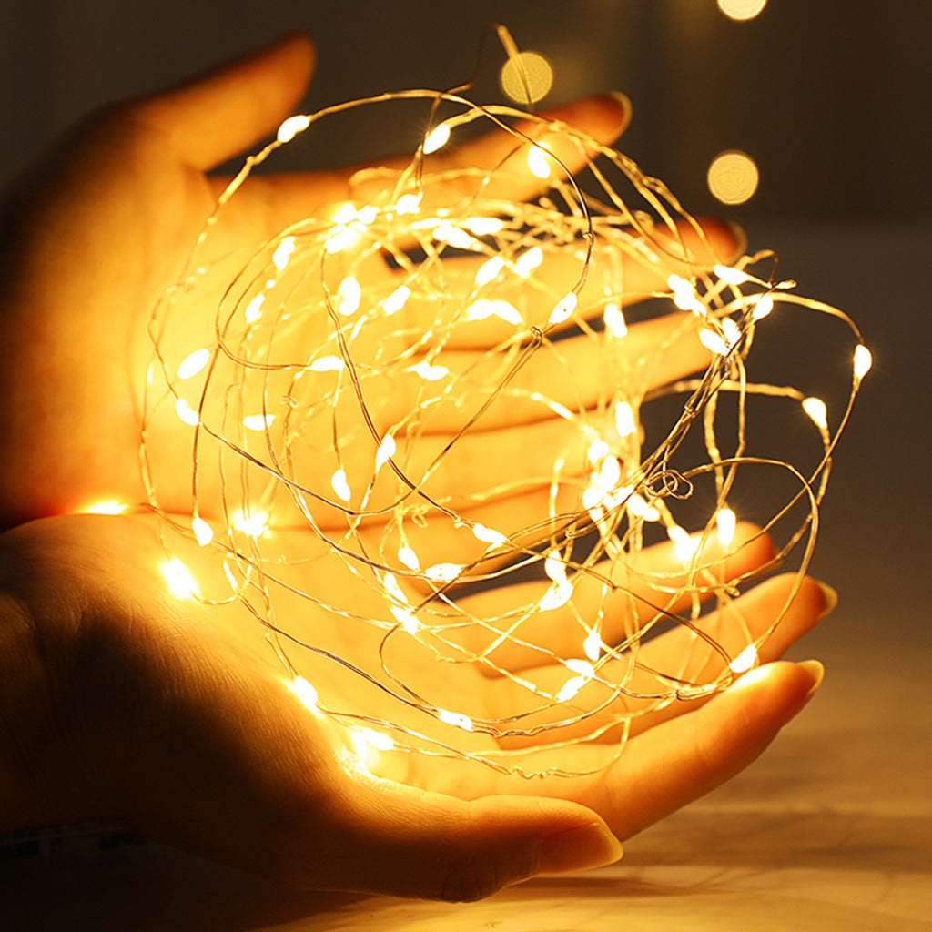 Flexible Mini Yellow LED String Lights Safety