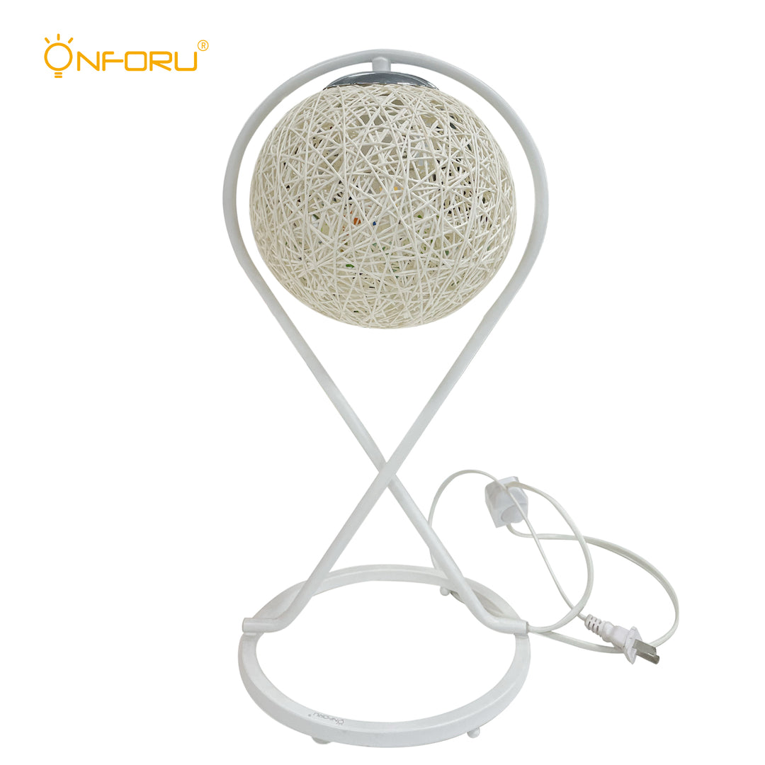 Onforu Bedside Lamp with Plug, for Living Room, Dorm, Home Office
