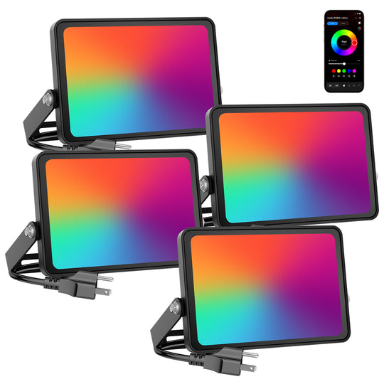 Onforu 25W Bluetooth RGB LED Flood Lights FG172
