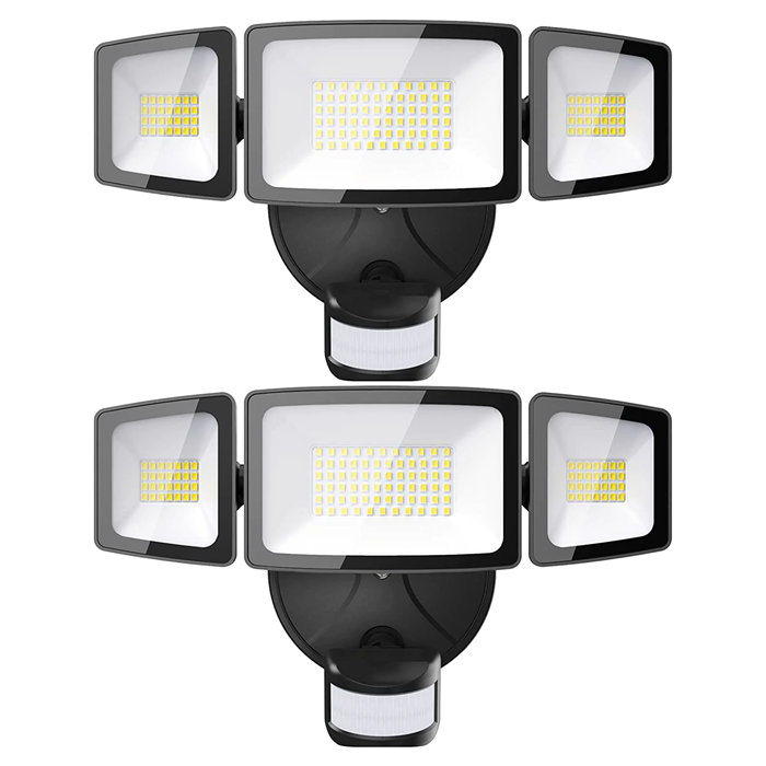 Onforu 55W Motion Sensor LED Security Light Balck Outdoor