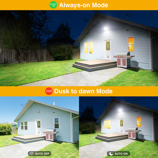 Onforu 100W Dusk to Dawn LED Flood Light FG146 New