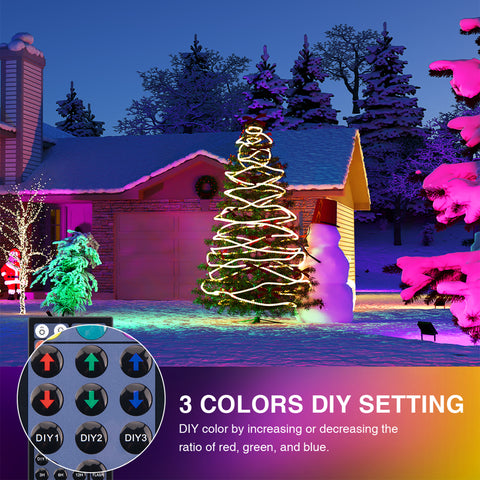 20W Colorful LED Flood Lights for Christmas