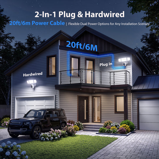 Onforu 2K HD Floodlight Camera with 20FT Plug SX13