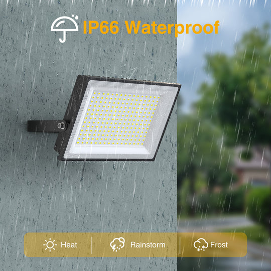 Onforu 100W Dusk to Dawn LED Flood Light FG146 New