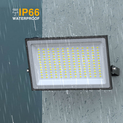 2-Pack LED Flood Lights, 24W, 2500LM, Dusk-to-Dawn Outdoor Security Lighting