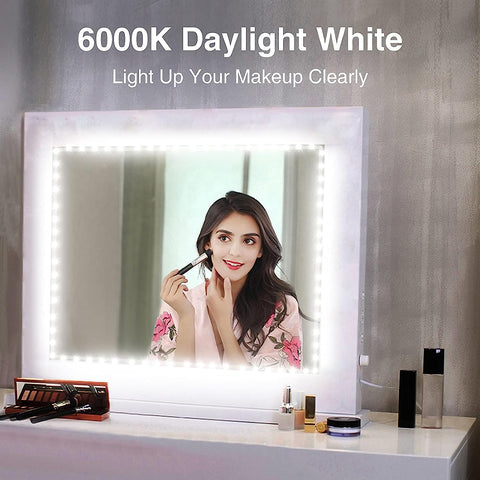 16.4ft 5M Cool White 6000k 12v LED Strip Lights Mirror Decor