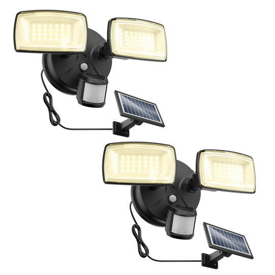 Onforu 36W Dual Heads Solar LED Security Lights TY30 - Warm White