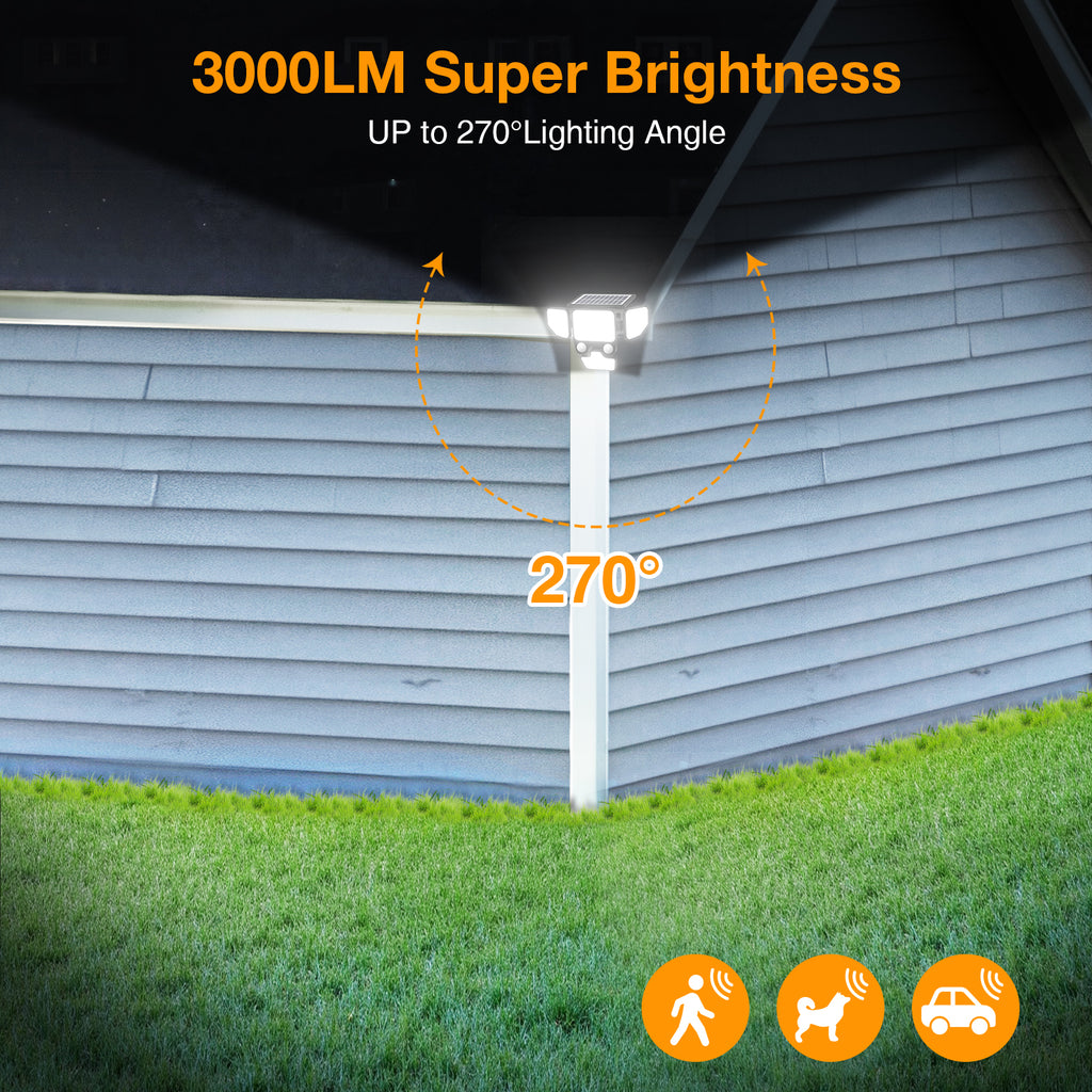 Onforu 4 Heads LED Solar Motion Lights TY22