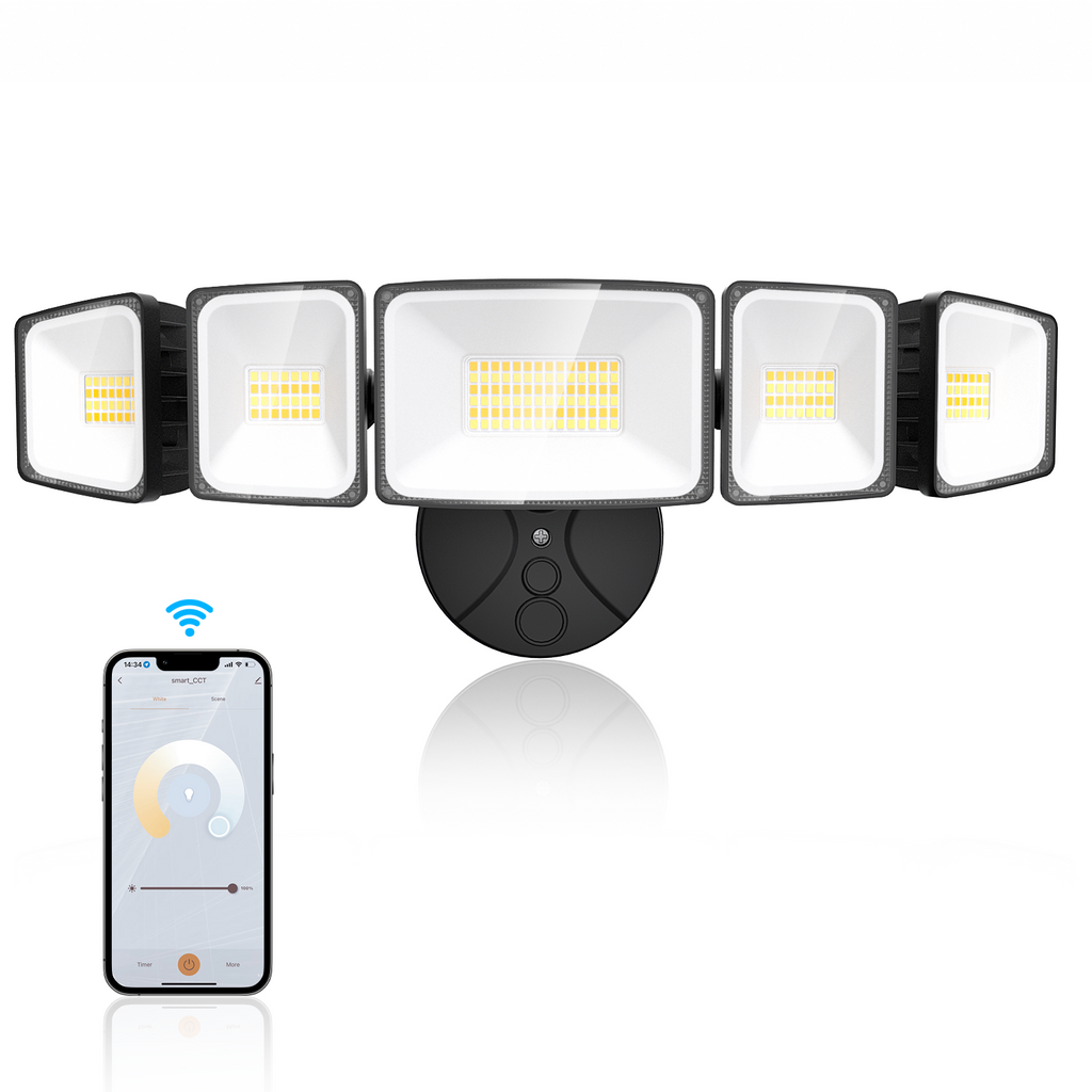Onforu 120W 5 Heads Smart LED Security Light BD118