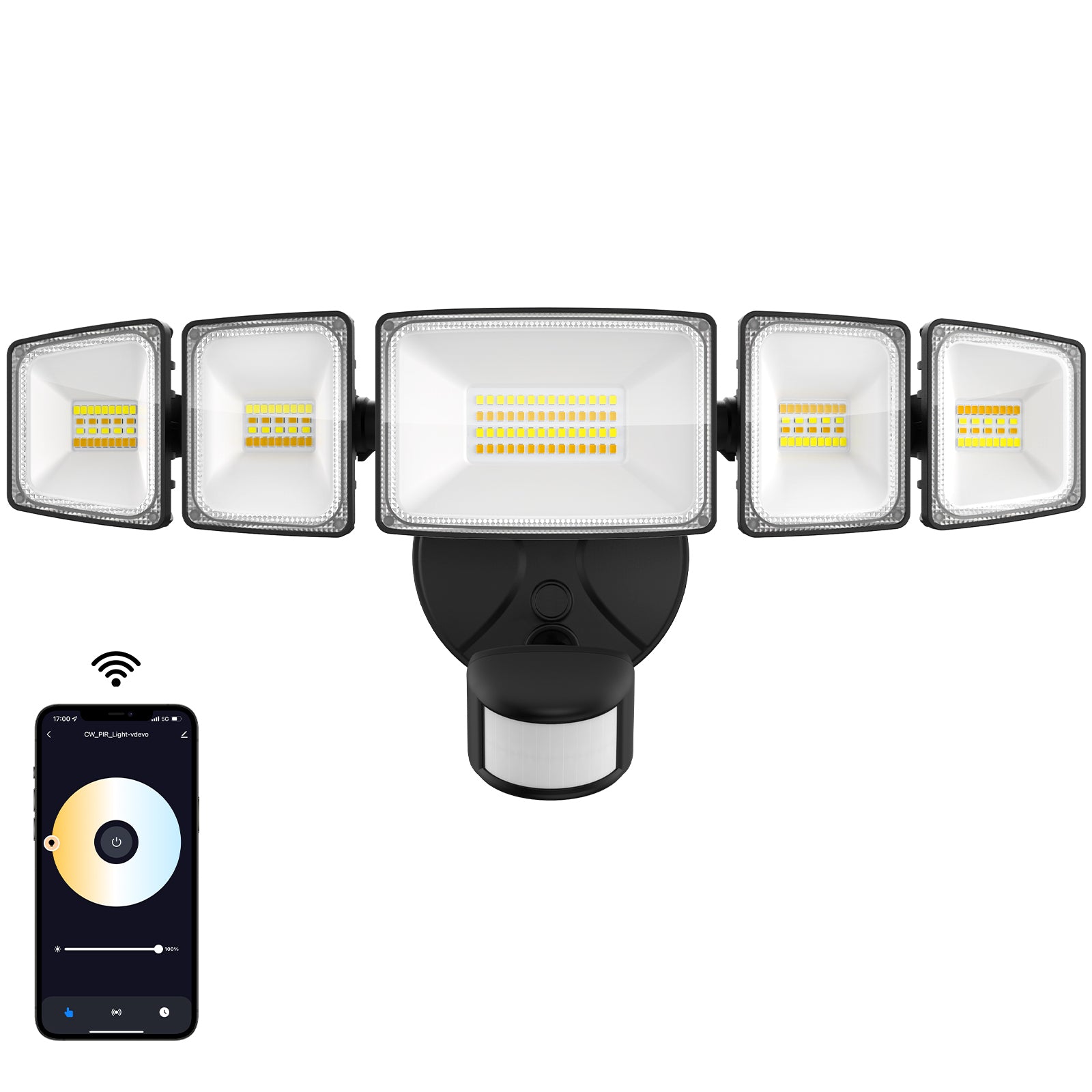 Led Security Light New 5-Head Outdoor LED Light Series: Superior Security Lighting