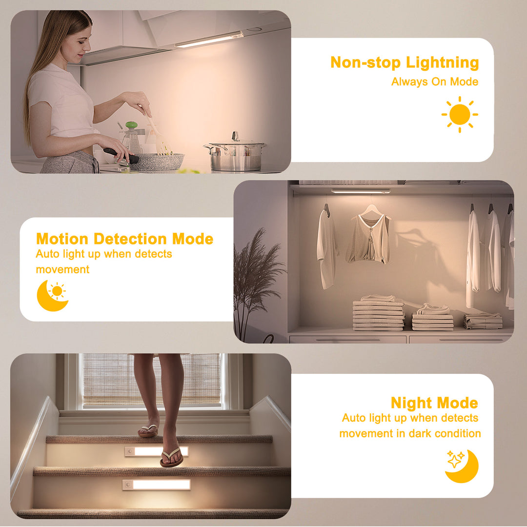 Onforu Wireless Rechargeable LED Under Cabinet Light