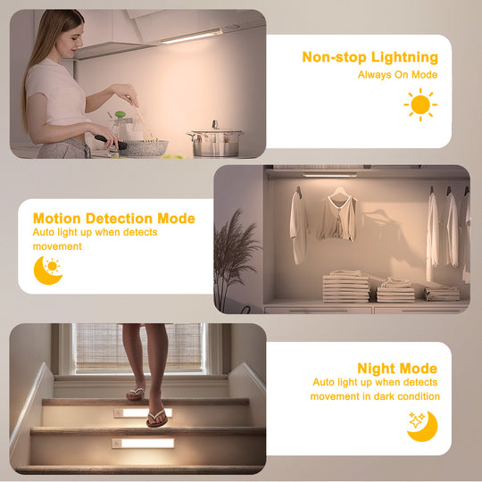 Onforu Wireless Rechargeable LED Under Cabinet Light