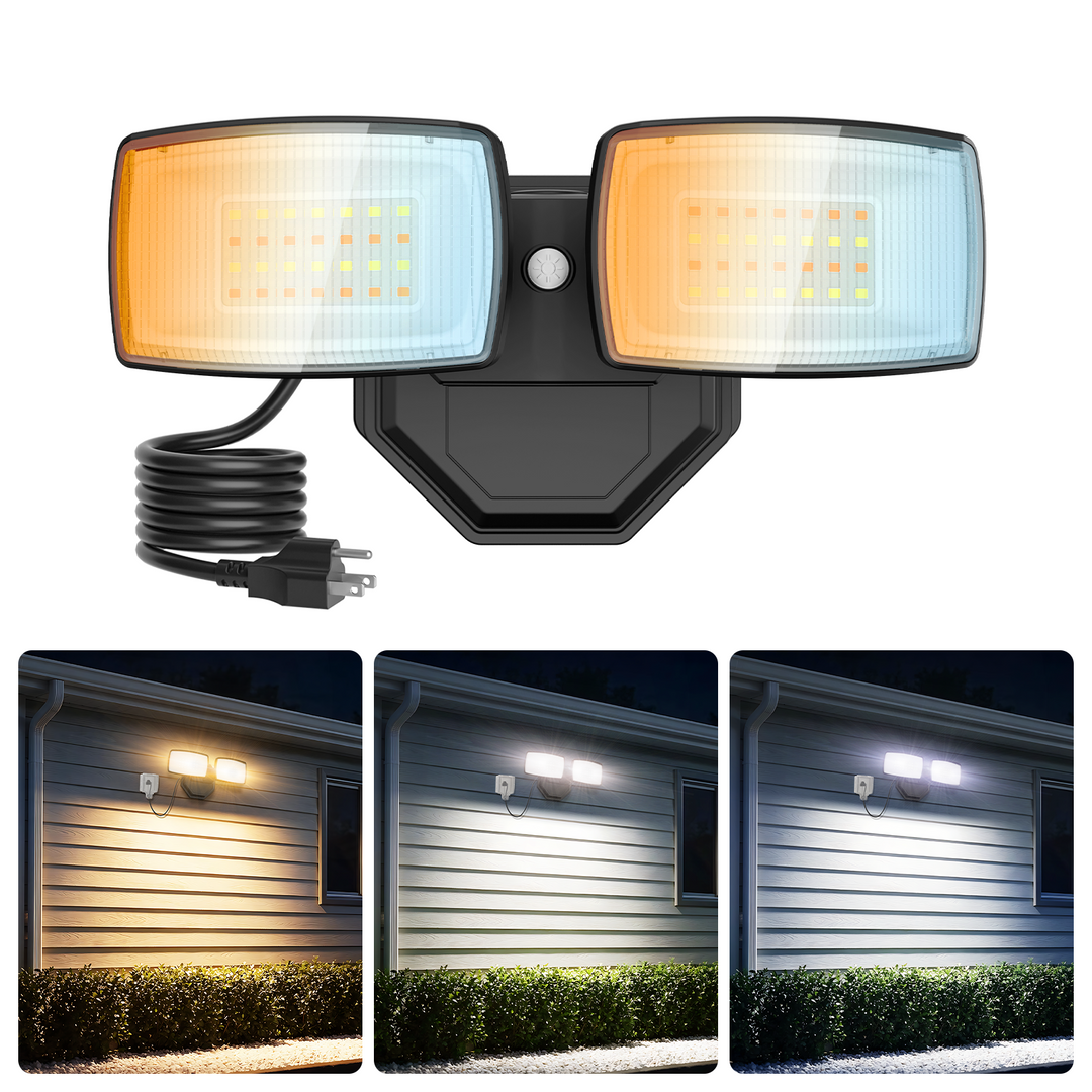 Onforu 3CCT Plug in 32W LED Security Light BD141