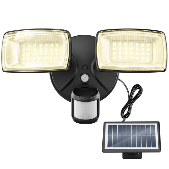 Onforu 36W Dual Heads Solar LED Security Lights TY30 - Warm White