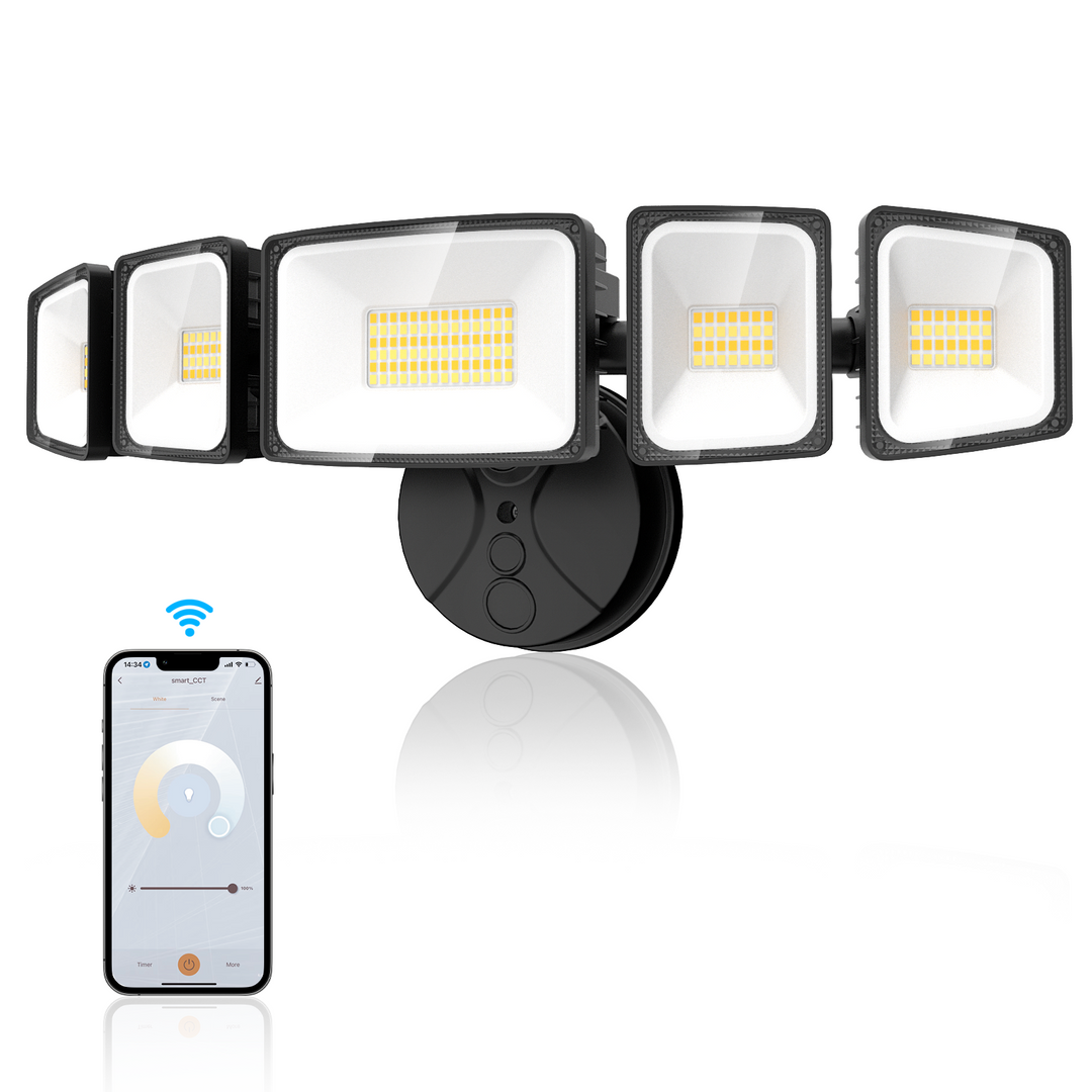 Onforu 120W 5 Heads Smart LED Security Light BD118
