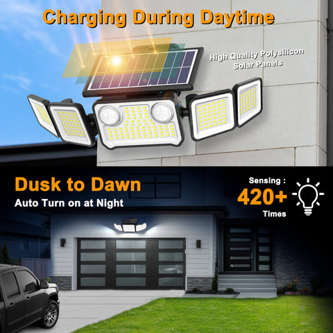 Onforu 5 Heads LED Solar Motion Lights TY20