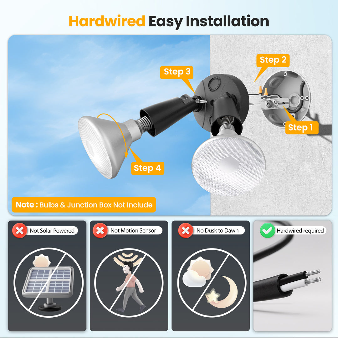 Onforu Adjustable Twin Par Holder 2 Pack BD123