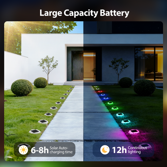 Onforu RGB Solar Driveway Lights 12 Pack CP002