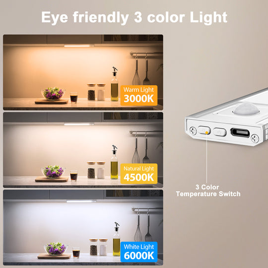 Onforu Wireless Rechargeable LED Under Cabinet Light