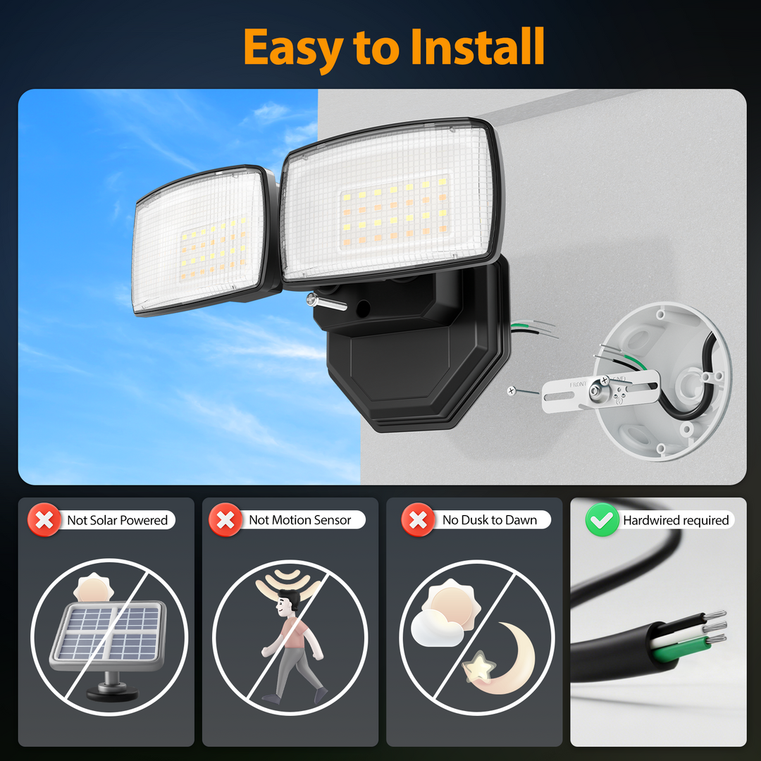 Onforu 32W Smart LED Security Lights BD136
