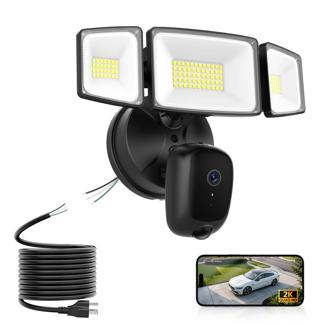 Onforu 2K HD Floodlight Camera with 20FT Plug SX13