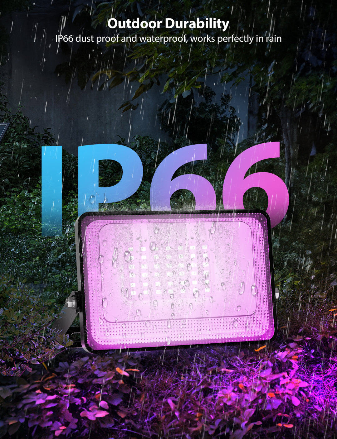 Onforu 25W Bluetooth RGB LED Flood Lights FG172