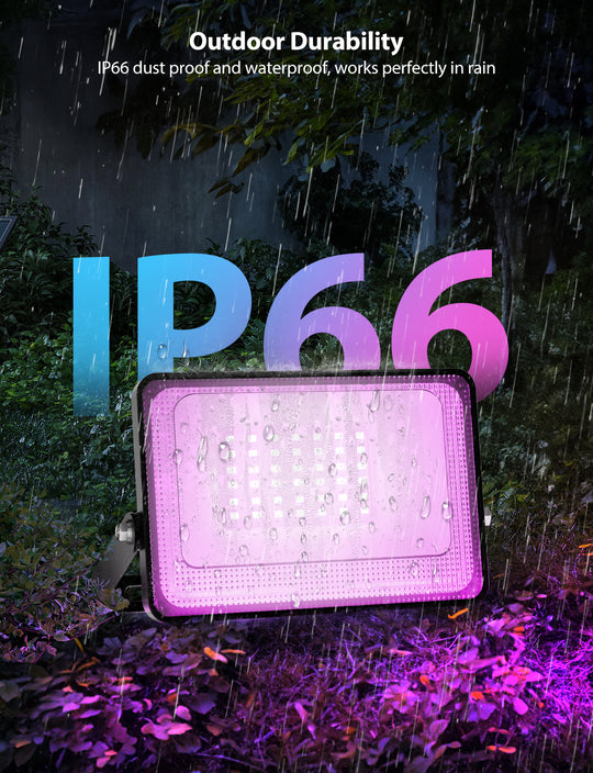 Onforu 25W Bluetooth RGB LED Flood Lights FG172