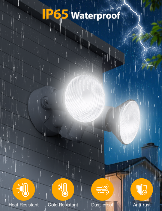 Onforu Twin Par Holder Motion Sensor Lights Hardwired