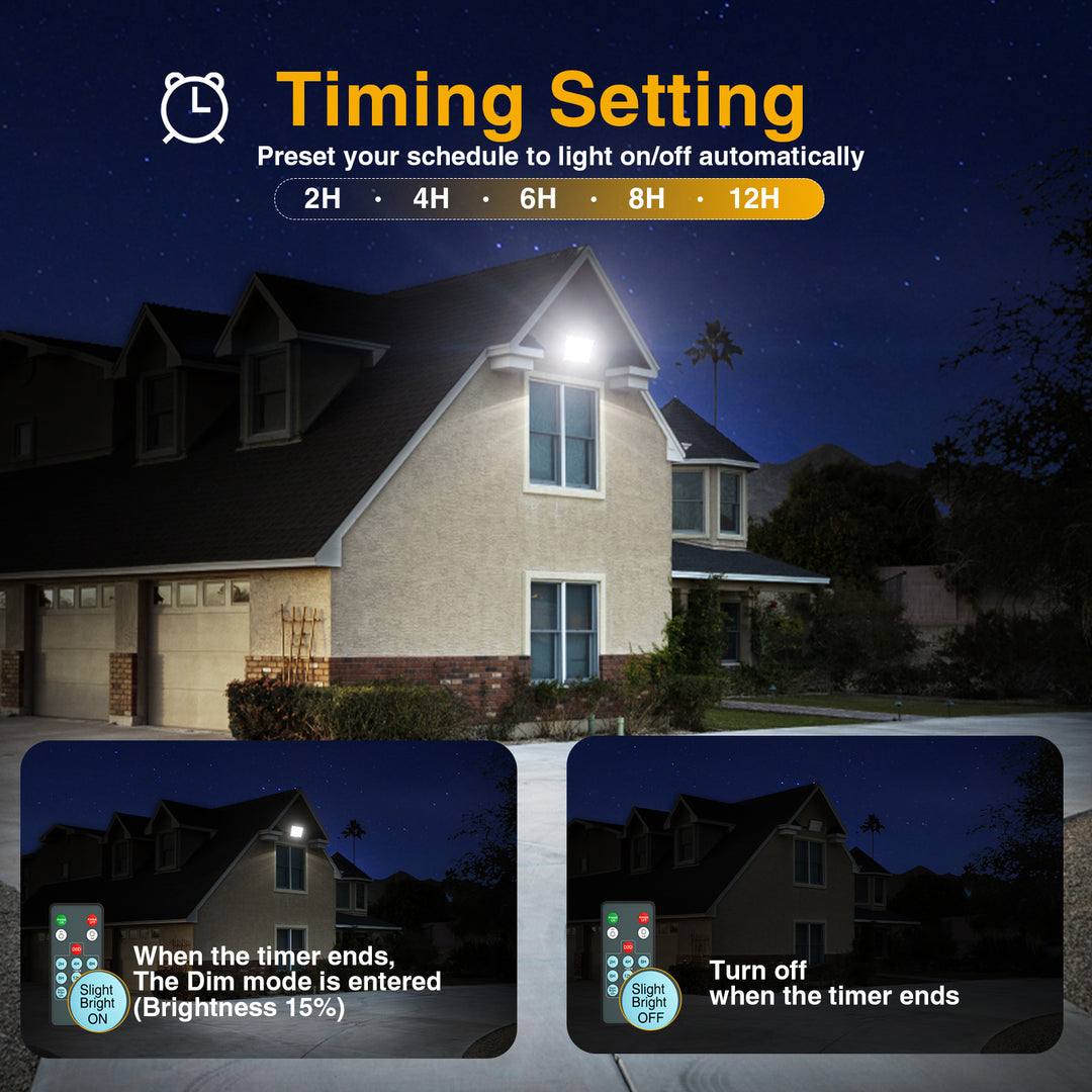 Onforu 100W Dusk to Dawn LED Flood Light FG166